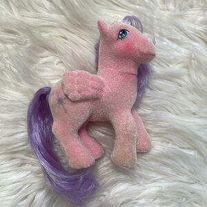 1985 My Little Pony MLP G1 North Star So Soft | Flocked | Pink/Purple Pre-Loved